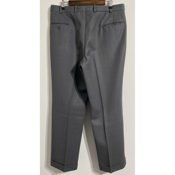 Brooks Brothers 346 Dress Pants Men's 36X32 Grey Professional Work Attire - Picture 2 of 8